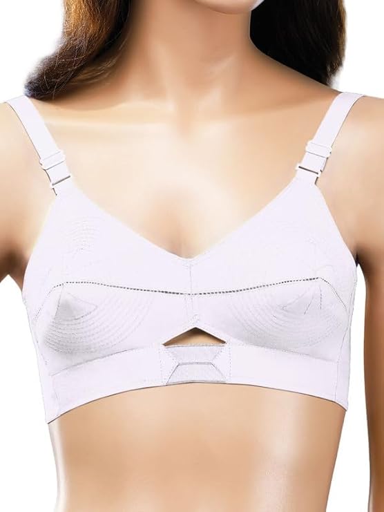 Angelform Bra-Priyasajini - Full Coverage Cotton Bra with Elastic Straps