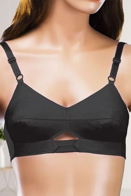 Angelform Bra-Priyasajini - Full Coverage Cotton Bra with Elastic Straps